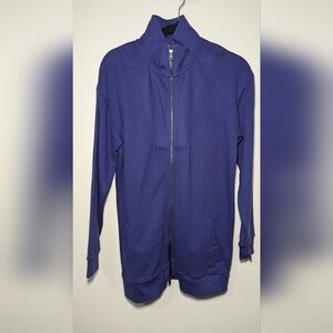 Kinesis Full-Zip Sweatshirt Purple Sporty Athleisure Women's Size Small